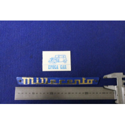 FIAT 1100 SCRITTA IN PLASTICA BLU PER MASCHERINA