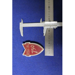 FIAT 750 SPECIAL PLASTIC BADGE