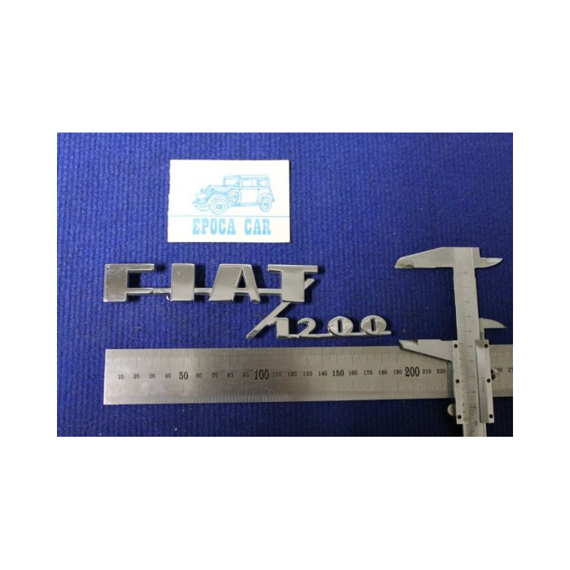 FIAT 1200 METAL CHROME RELIEF