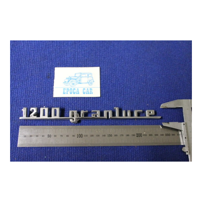 FIAT 1200 METAL CHROME RELIEF