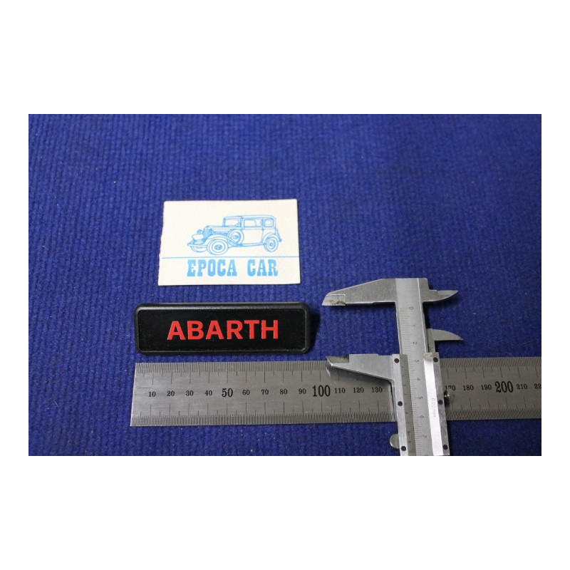 ABARTH SCRITTA ROSSA IN PLASTICA