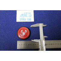 ABARTH ( SCORPIONE ) STEMMA IN PLASTICA ROSSA