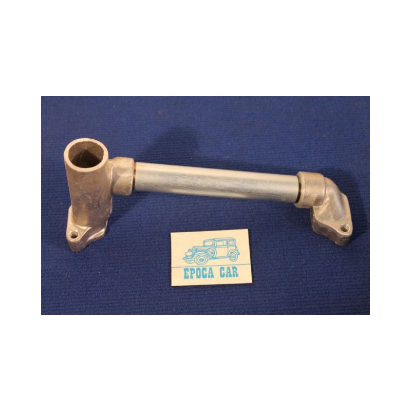 TUBO FERRO CON RACCORDI ALLUMINIO PASSAGGIO ACQUA SOPRA TESTA TOPO B-C