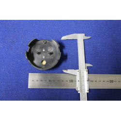 BADGE WHIT SUPPORT 74 DIAMETER  PLASTIC