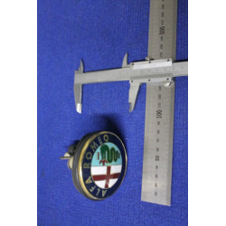 BADGE WHIT SUPPORT 75 DIAMETER  PLASTIC