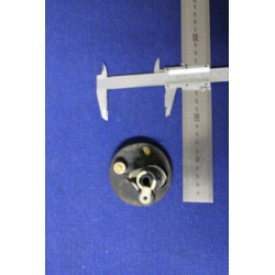 BADGE WHIT SUPPORT 75 DIAMETER  PLASTIC