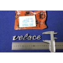 SCRITTA    " VELOCE "  METALLO CROMATO