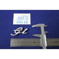 SCRITTA "GT" SPESS. 1 MM  METALLO CROMATO