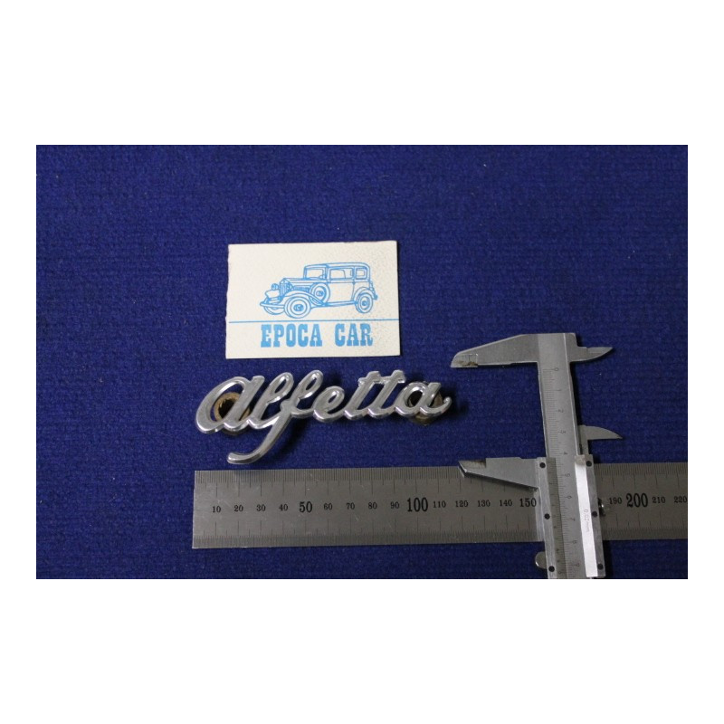 SCRITTA ALFETTA ( TIPO PICCOLO SPESS. 1MM) METALLO CROMATO