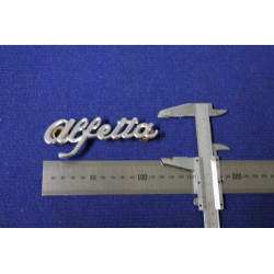 SCRITTA ALFETTA ( TIPO PICCOLO SPESS. 1MM) METALLO CROMATO