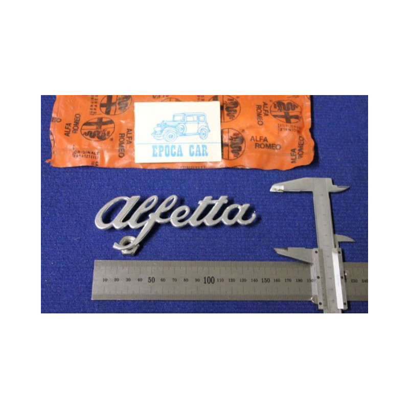 EMBLEM  ALFETTA  (THICKNESS 1 MM) METAL CHROME