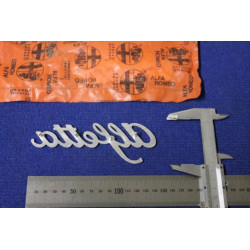 EMBLEM  ALFETTA  (THICKNESS 1 MM) METAL CHROME