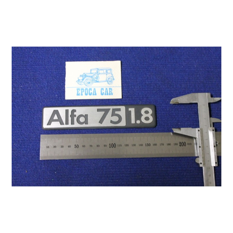 SCRITTA " ALFA 75 1.8 "  metallo opaco