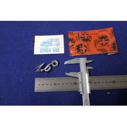 EMBLEM "1.6"  THIN THICKNESS METAL CHROME