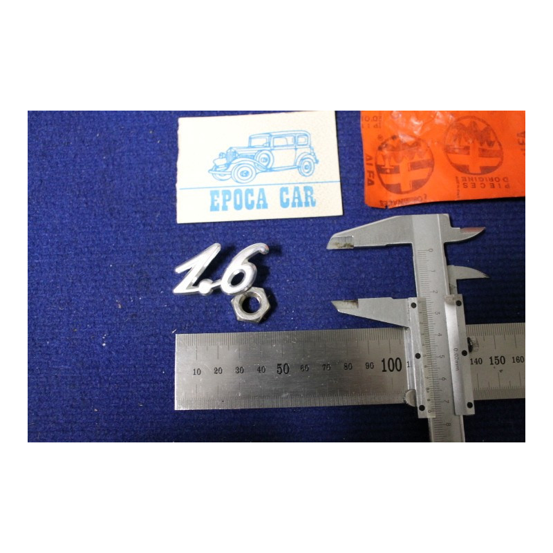 EMBLEM "1.6"  METAL CROME