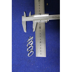 SCRITTA "1600"  SPESSORE FINO   METALLO CROMATO