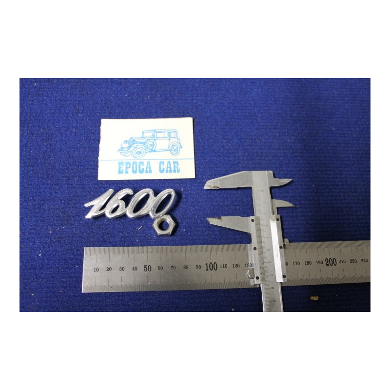 SCRITTA "1600"  SPESSORE GROSSO   METALLO CROMATO