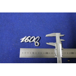 SCRITTA "1600"  SPESSORE GROSSO   METALLO CROMATO