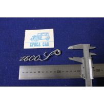 EMBLEM "1600 S"  SMALL TYPE  METAL CHROME