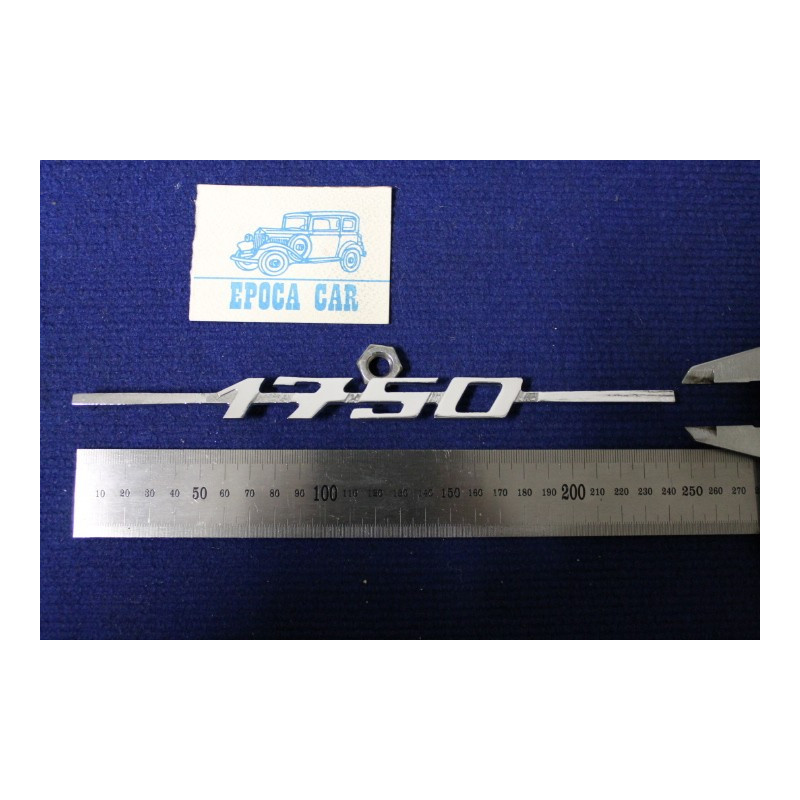 SCRITTA "1750"   METALLO CROMATO