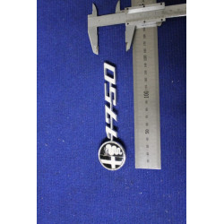 SCRITTA "1750" CON STEMMA   TIPO GRANDE  METALLO CROMATO