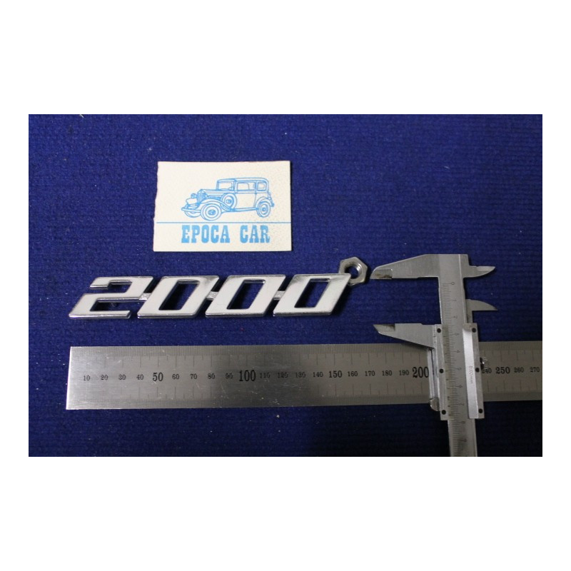 SCRITTA " 2000"  METALLO CROMATO