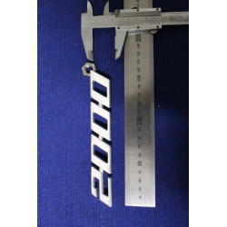 EMBLEM "2000" METAL CHROME
