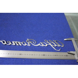 EMBLEM "ALFA ROMEO"  305 MM LENGHT   METAL CHROME