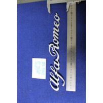 EMBLEM " ALFA ROMEO " 305 MM LENGHT  METAL CHROME
