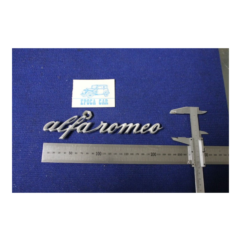 EMBLEM "ALFAROMEO" 220 MM LENGHT  METAL CHROME