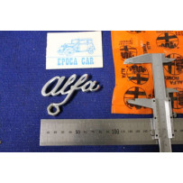 EMBLEM " ALFA"  METAL CHROME