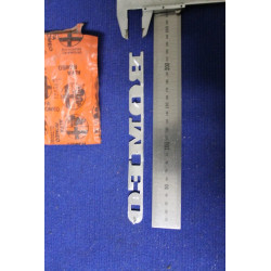 SCRITTE "ALFA" "ROMEO" (DUE PEZZI - VENDITA IN COPPIA)  METALLO CROMATO