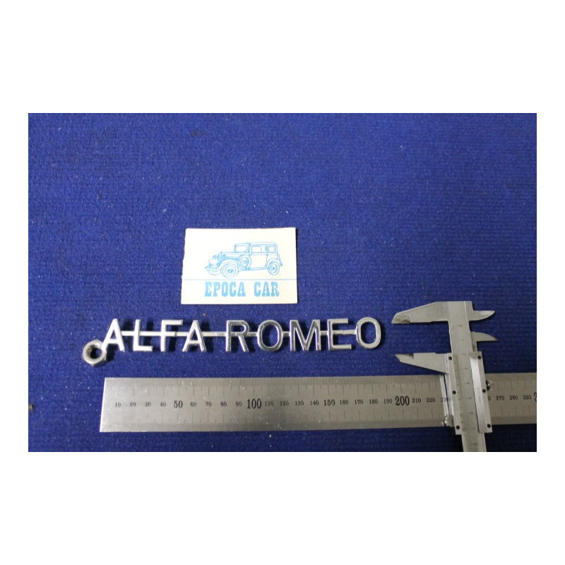 SCRITTA "ALFA ROMEO"  IN MAIUSCOLO   METALLO CROMATO