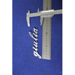 EMBLEM "GIULIA" (BIG TYPE)  ALLUMINIUM
