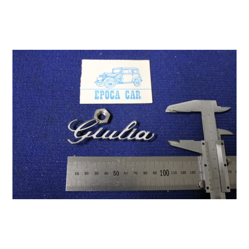 SCRITTA "GIULIA" IN CORSIVO TIPO PICCOLO METALLO CROMATO