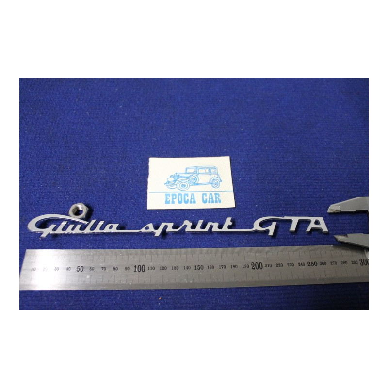 EMBLEM "GIULIA SPRINT GTA"  METAL CHROME