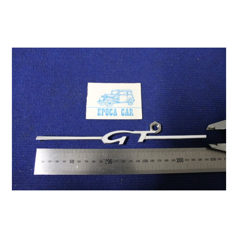 SCRITTA "GT"   METALLO CROMATO