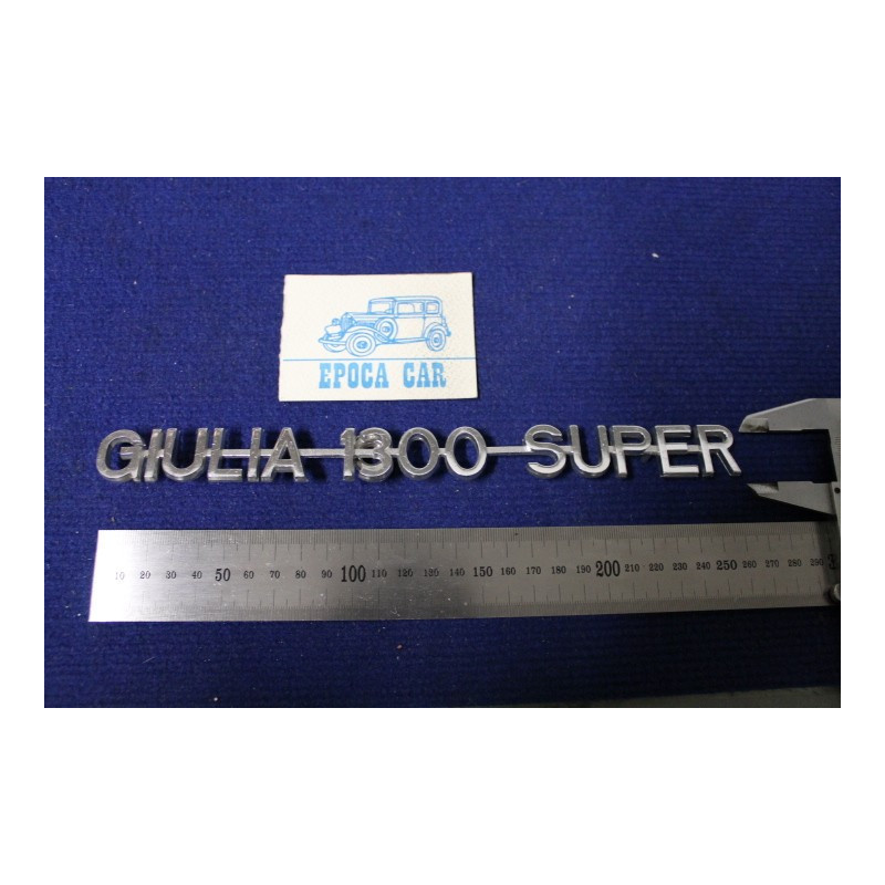 SCRITTA "GIULIA 1300 SUPER"  ALLUMINIO