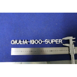 EMBLEM "GIULIA 1300 SUPER" ALLUMINIUM