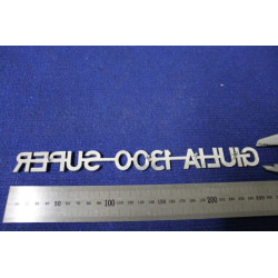EMBLEM "GIULIA 1300 SUPER" ALLUMINIUM
