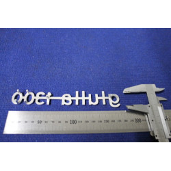 SCRITTA "GIULIA 1300"  MINUSCOLO  ALLUMINIO