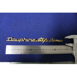 SCRITTA "DAUPHINE ALFA ROMEO"   OTTONE