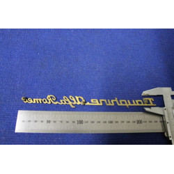 EMBLEM "DAUPHINE ALFA ROMEO"   BRASS
