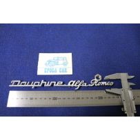 SCRITTA "DAUPHINE ALFA ROMEO"  ALLUMINIO