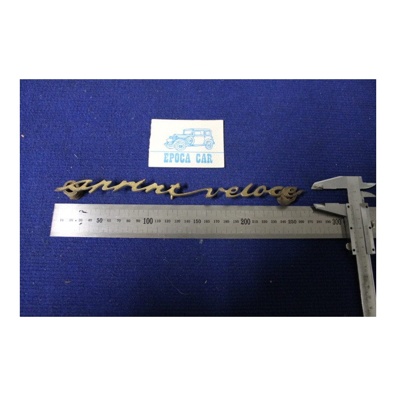 SCRITTA "SPRINT VELOCE"  METALLO DORATO (DA DORARE)
