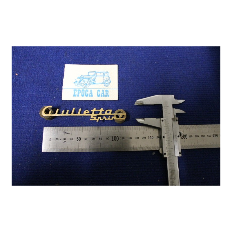 SCRITTA "GIULIETTA SPRINT"  LATERALE   METALLO DORATO