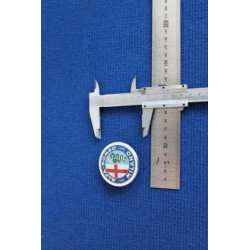 BADGE "ALFA ROMEO MILANO" PLASTIC FROM '60 TO '72