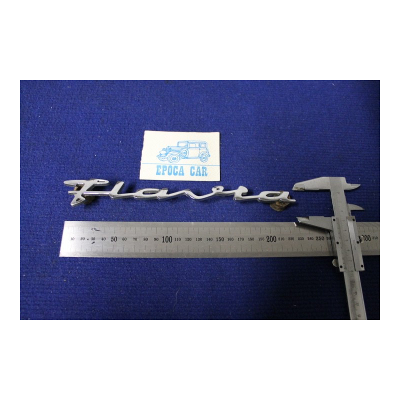 EMBLEM "FLAVIA"  METAL CHROME