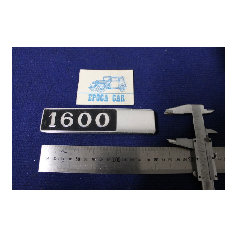 EMBLEM  "1600"  METAL CHROME