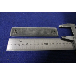 EMBLEM "LANCIA"  (SILVER WRITING)  METAL CHROME